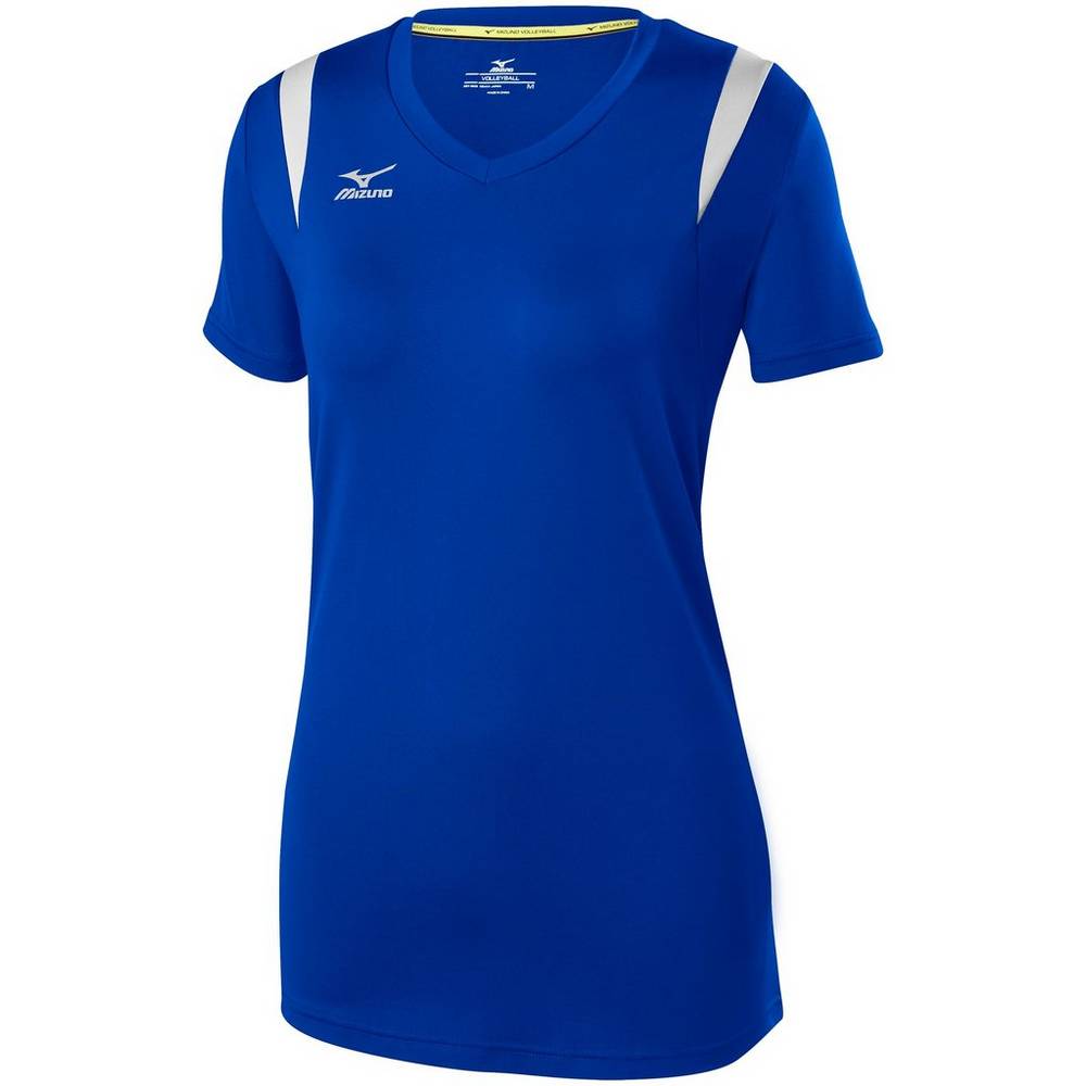 Mizuno Balboa 5.0 Long Sleeve - Bayan Forma - Kraliyet Mavisi/Gümüş Türkiye (COGPMK-390)